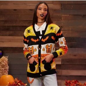 🎃🕷️🕸️NWT Disney Mickey Halloween Cardigan🕸️🕷️🎃